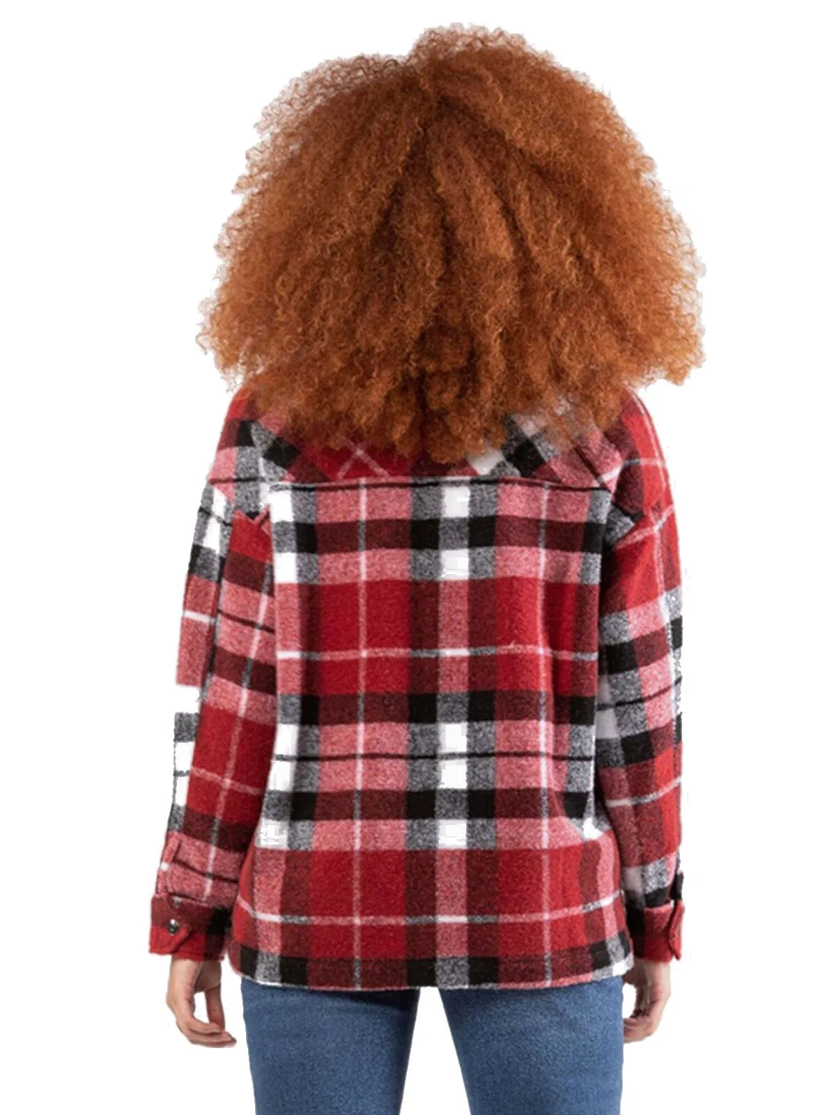 Plus Plaid Overcoat