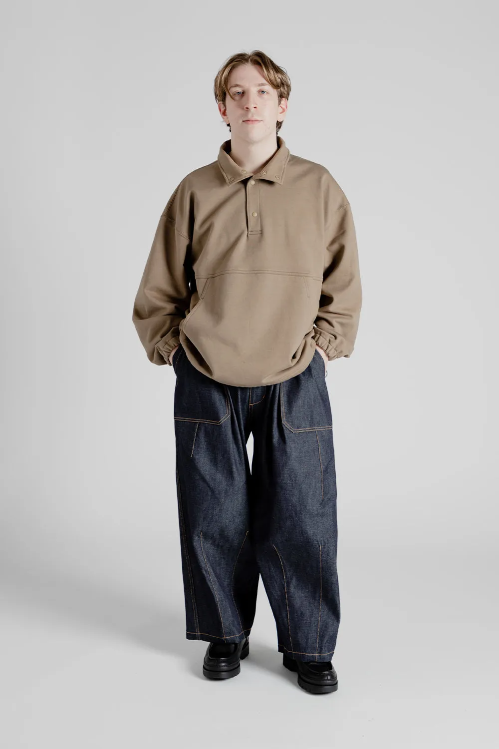Pullover Sweat Shirt - Light Brown