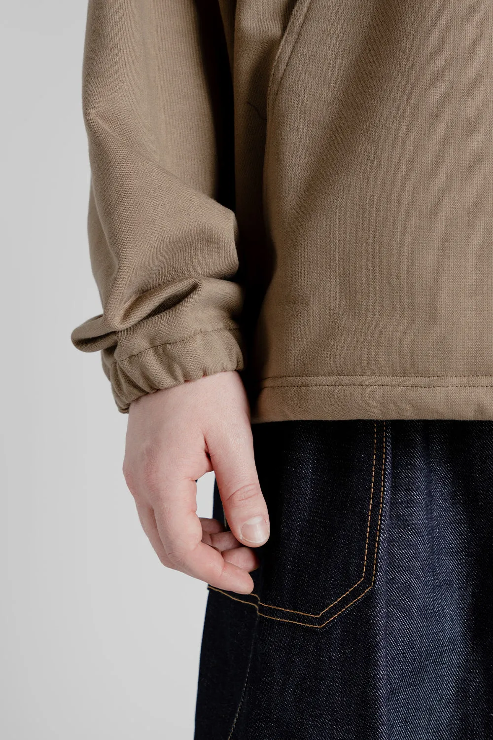 Pullover Sweat Shirt - Light Brown