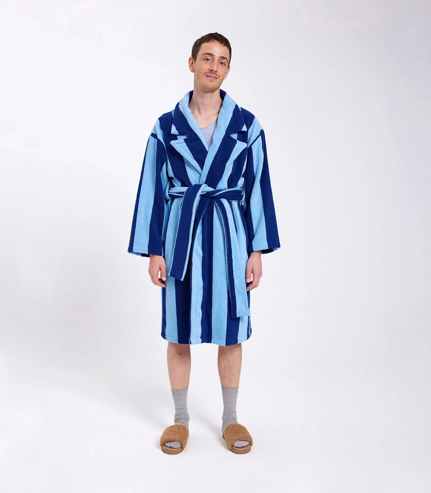 Robe - Blueberry Stripes