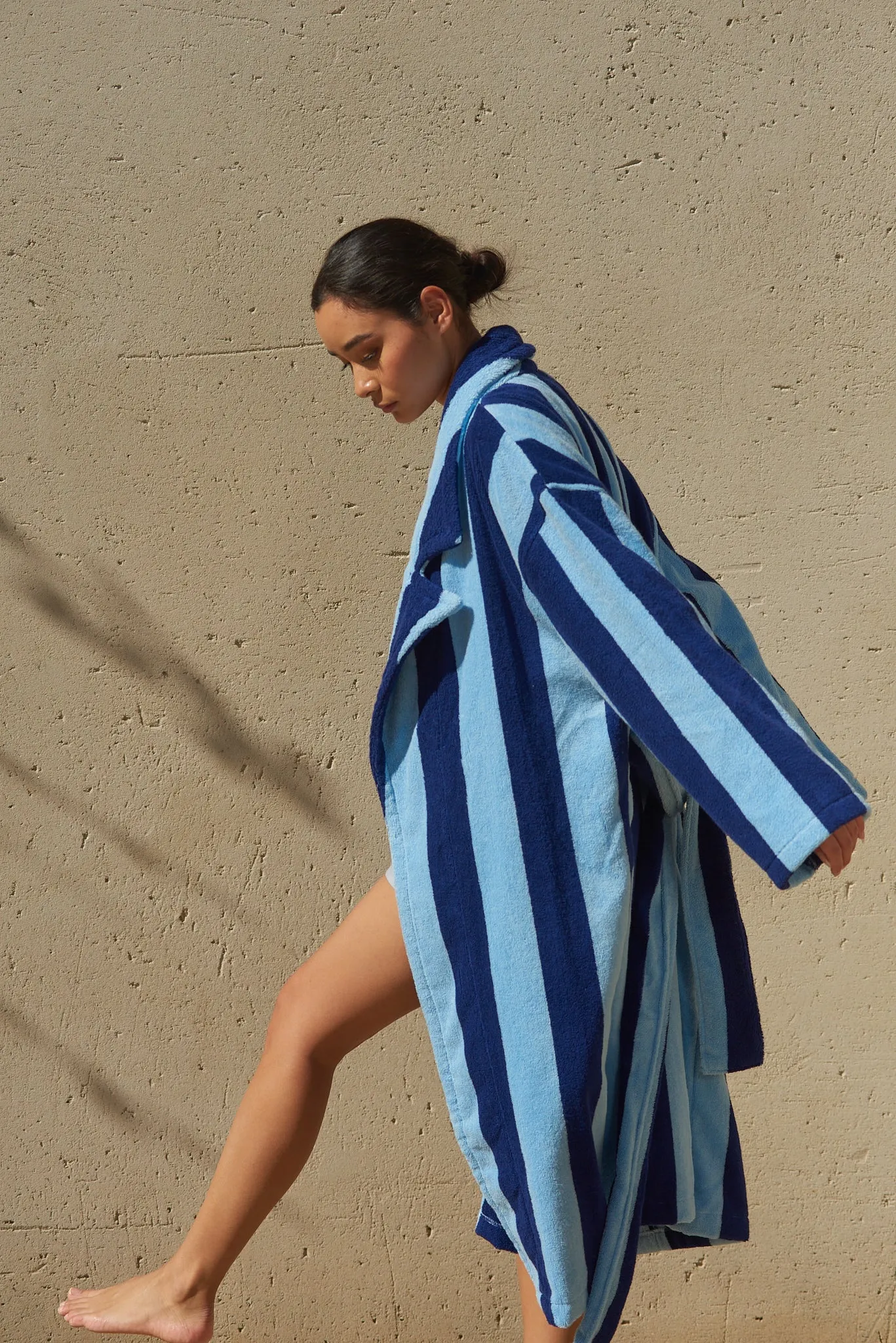 Robe - Blueberry Stripes