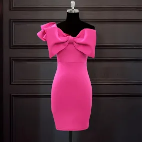 Ruffles Bowtie Bodycon Dress