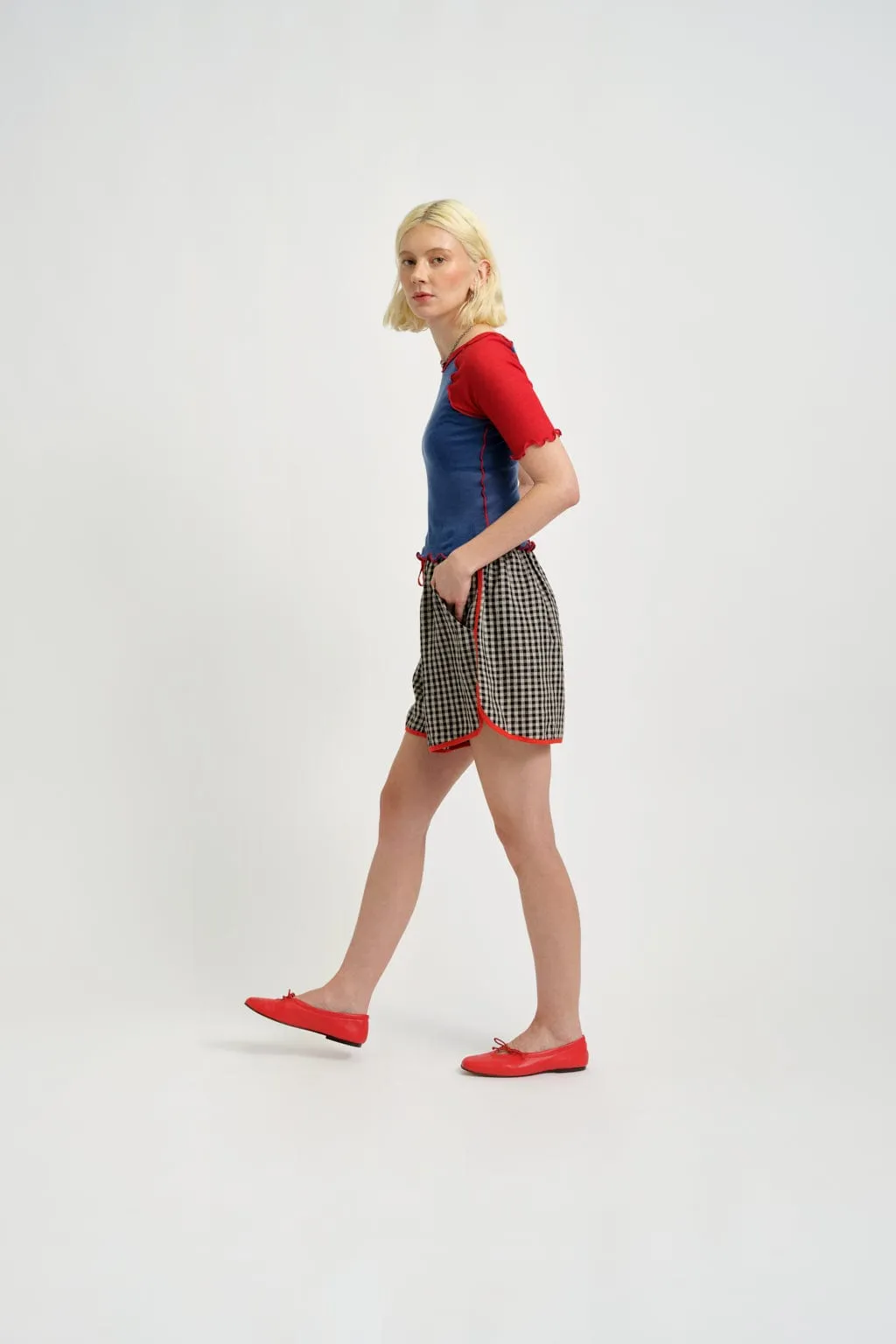 Ruth Tee Blue & Red
