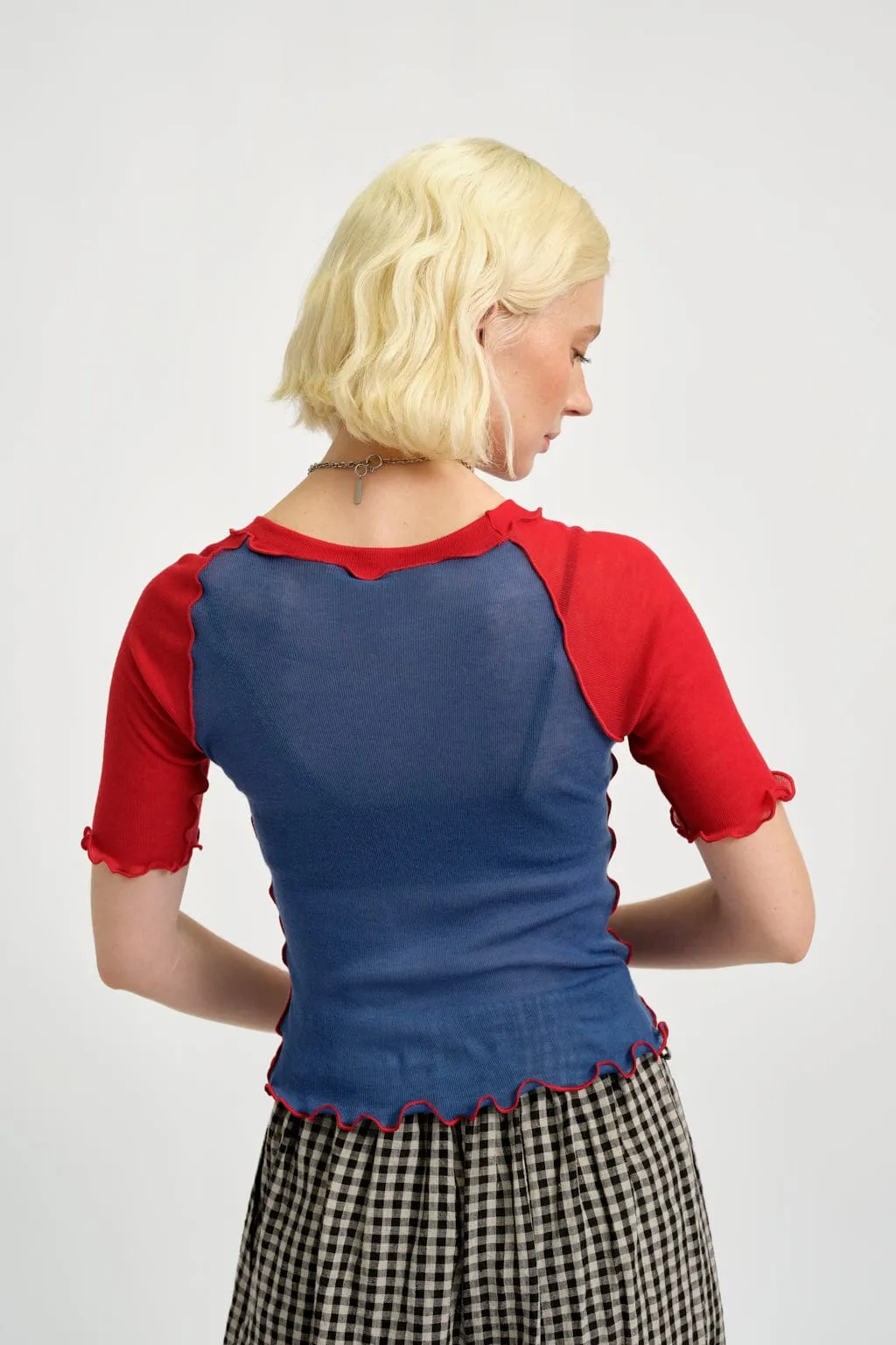 Ruth Tee Blue & Red