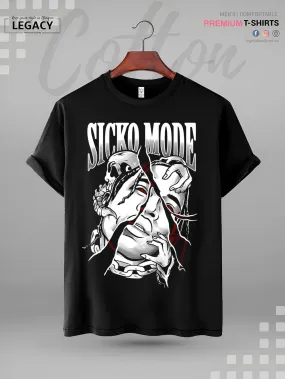Sicko Mode Print High Quality Men's T-Shirt In Lowest Price