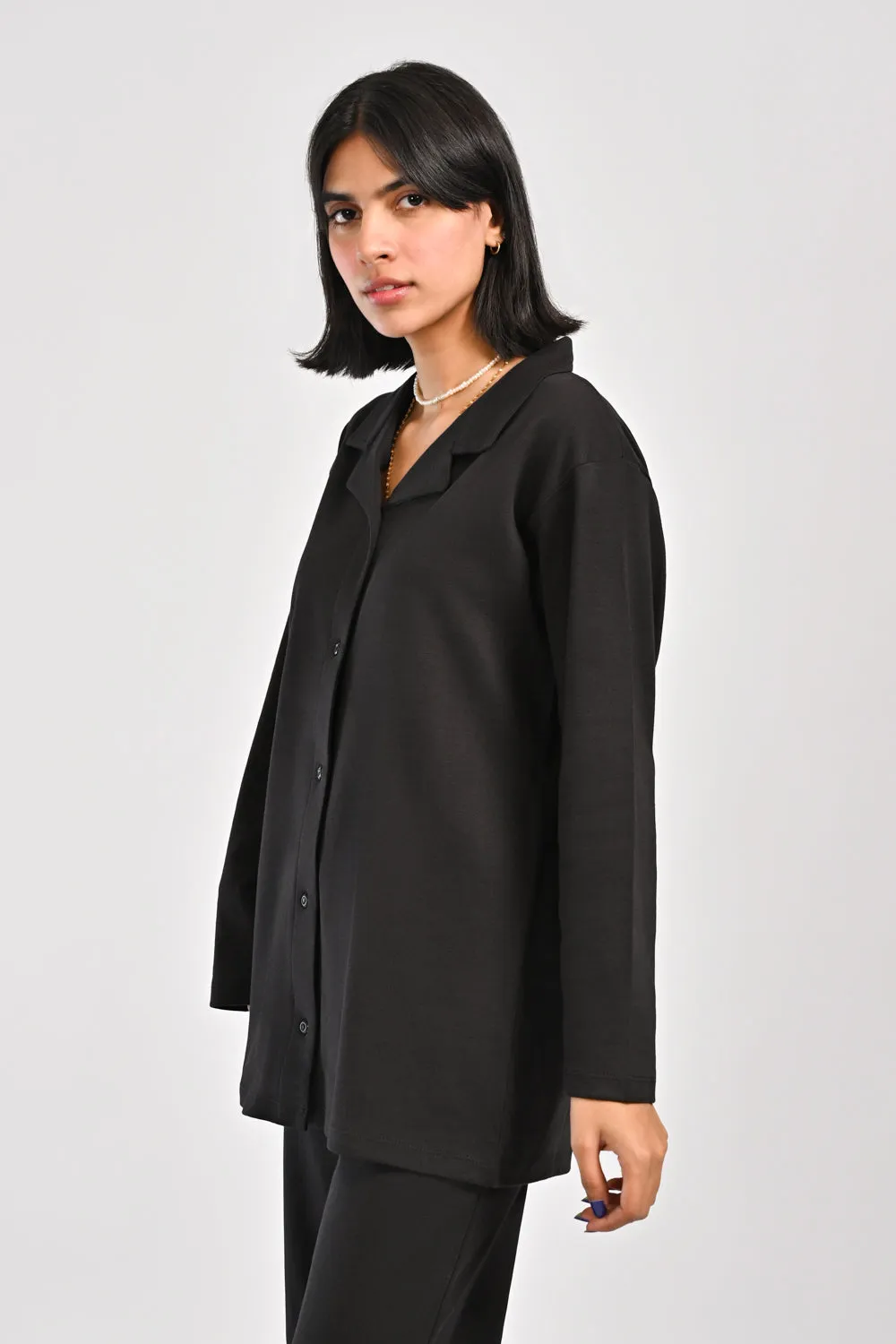 SOFT KNIT BUTTON DOWN TOP