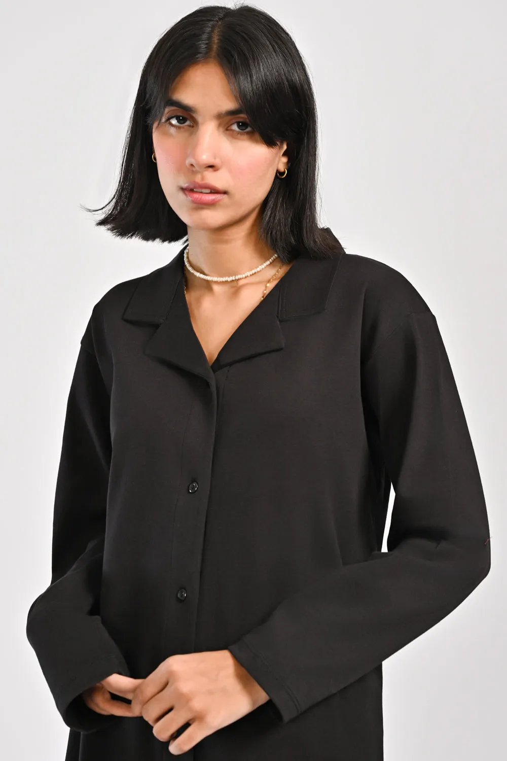 SOFT KNIT BUTTON DOWN TOP