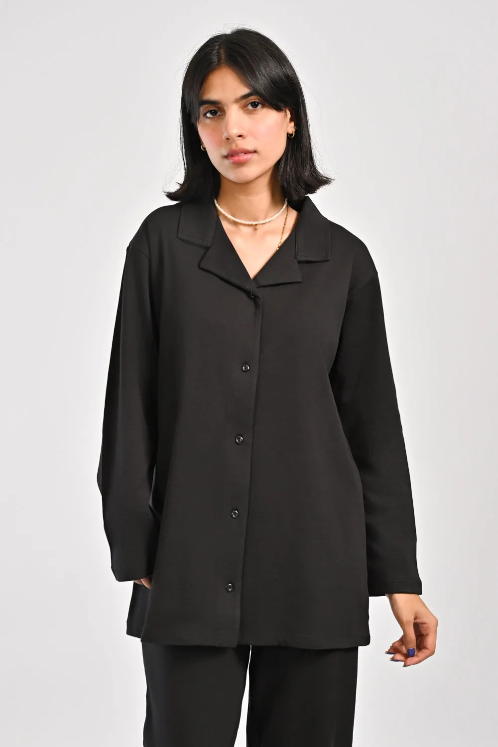 SOFT KNIT BUTTON DOWN TOP