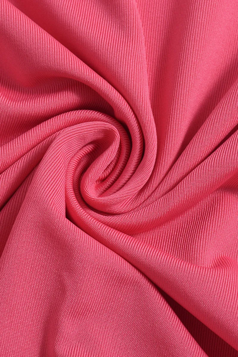 Solid Ruched Cami Backless Maxi Dress