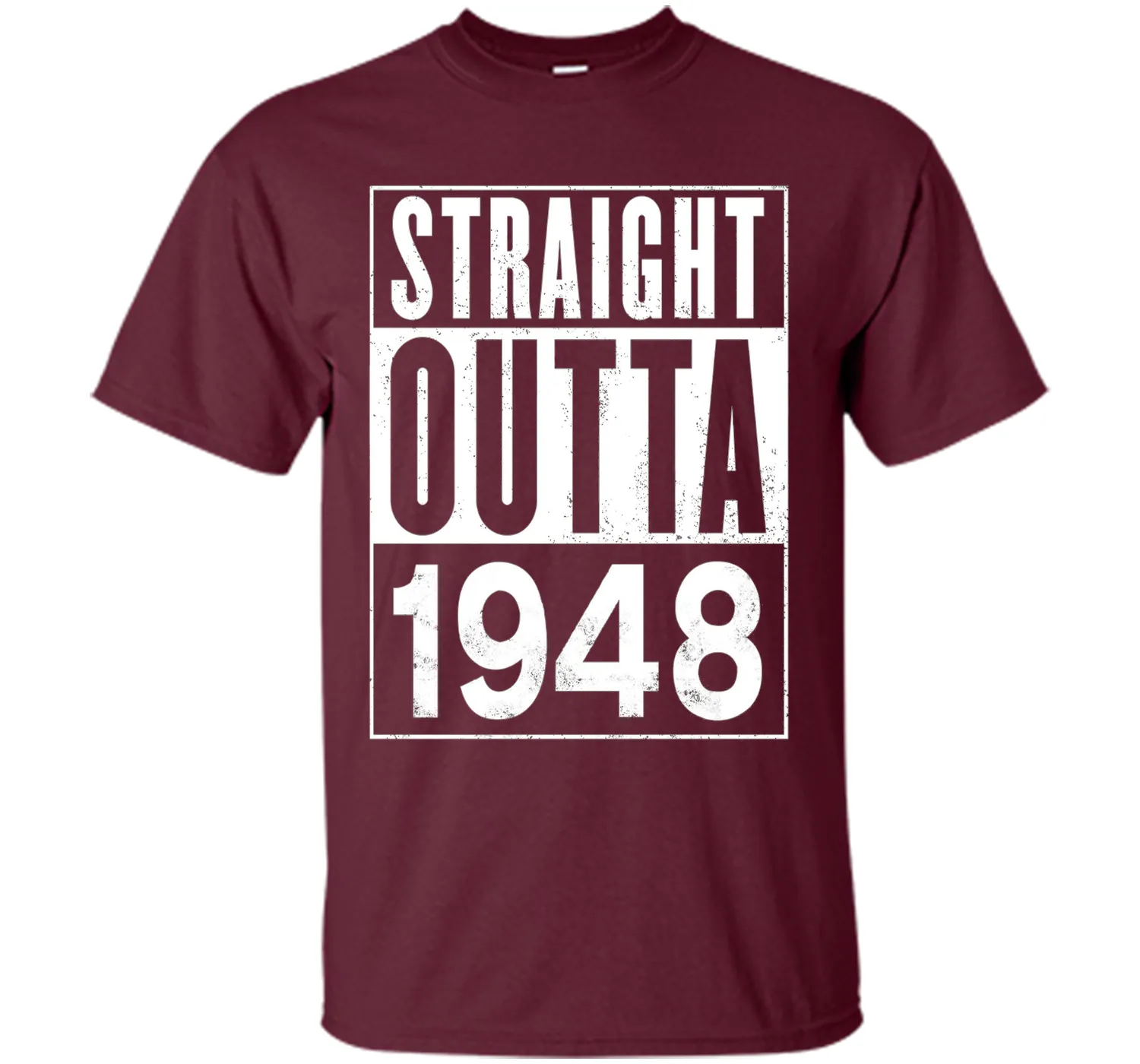 Straight Outta 1948 Year 69th Birthday Year Funny T-Shirt