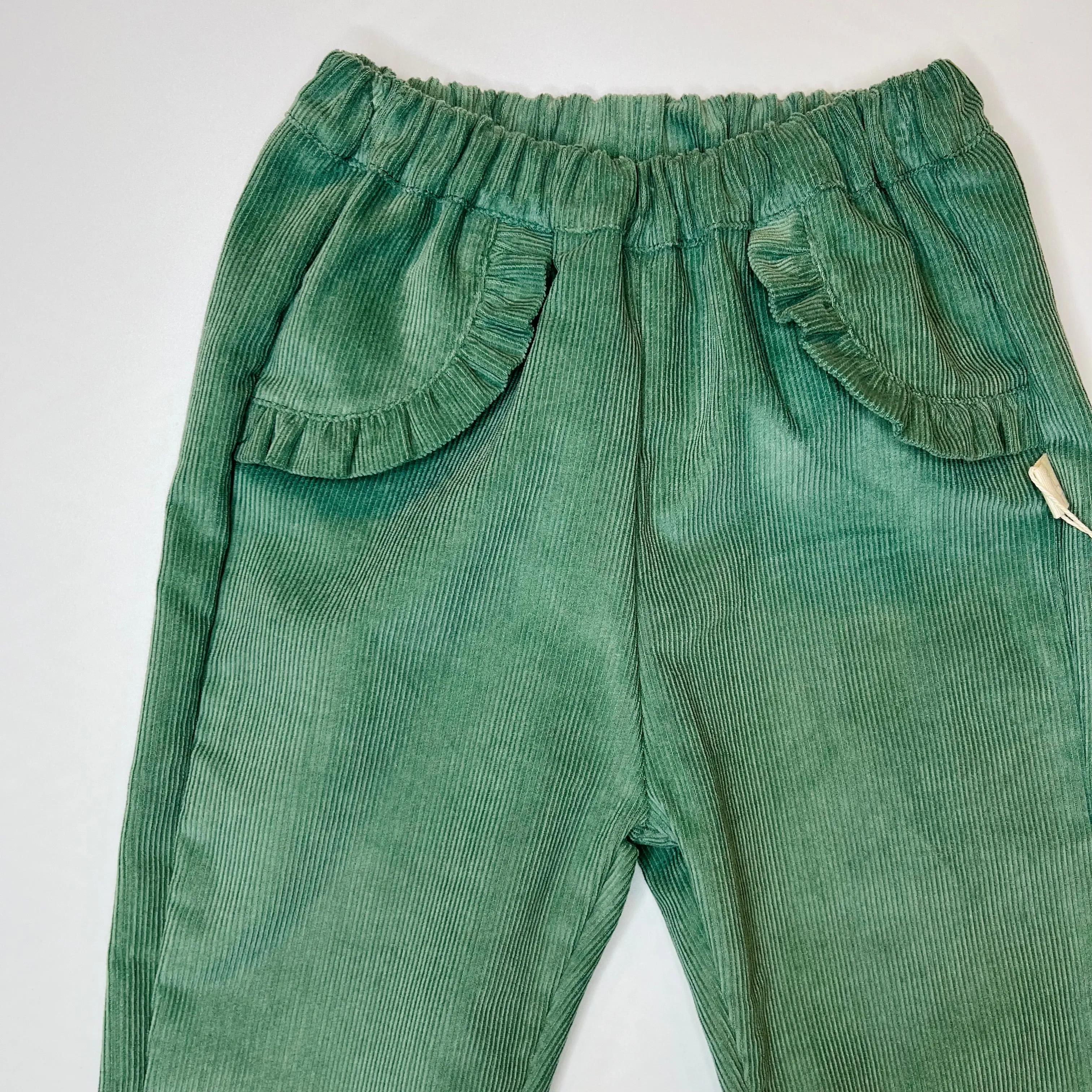 Trousers -  Corduroy with Frill Pockets