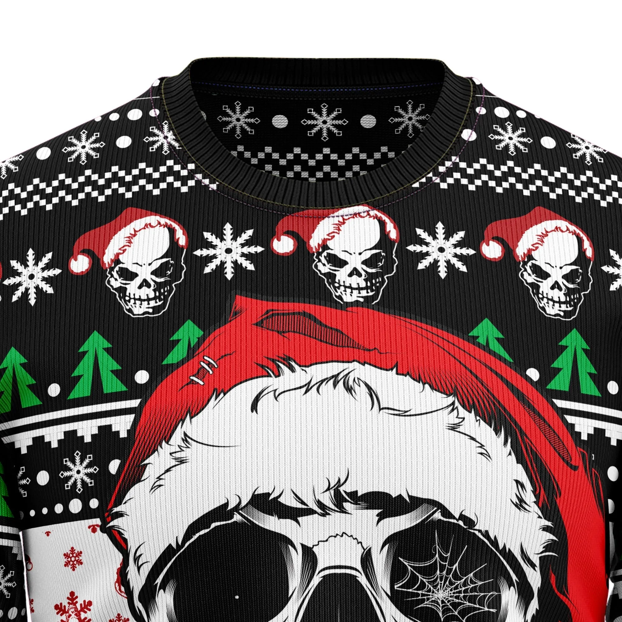 Ugly Christmas Sweater JulesRoche All-Over Print, Cotton-Spandex