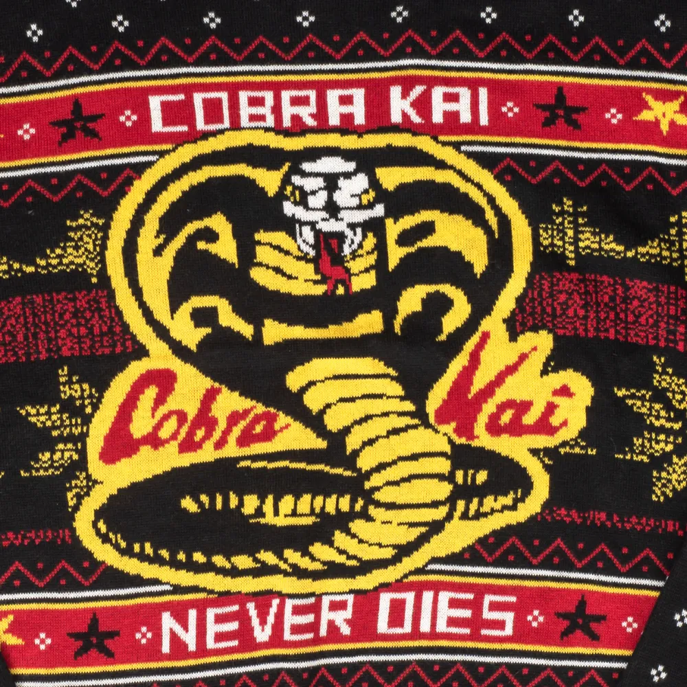 Ugly Christmas Sweater - Official Cobra Kai Design for Holiday Festivities
