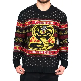 Ugly Christmas Sweater - Official Cobra Kai Design for Holiday Festivities