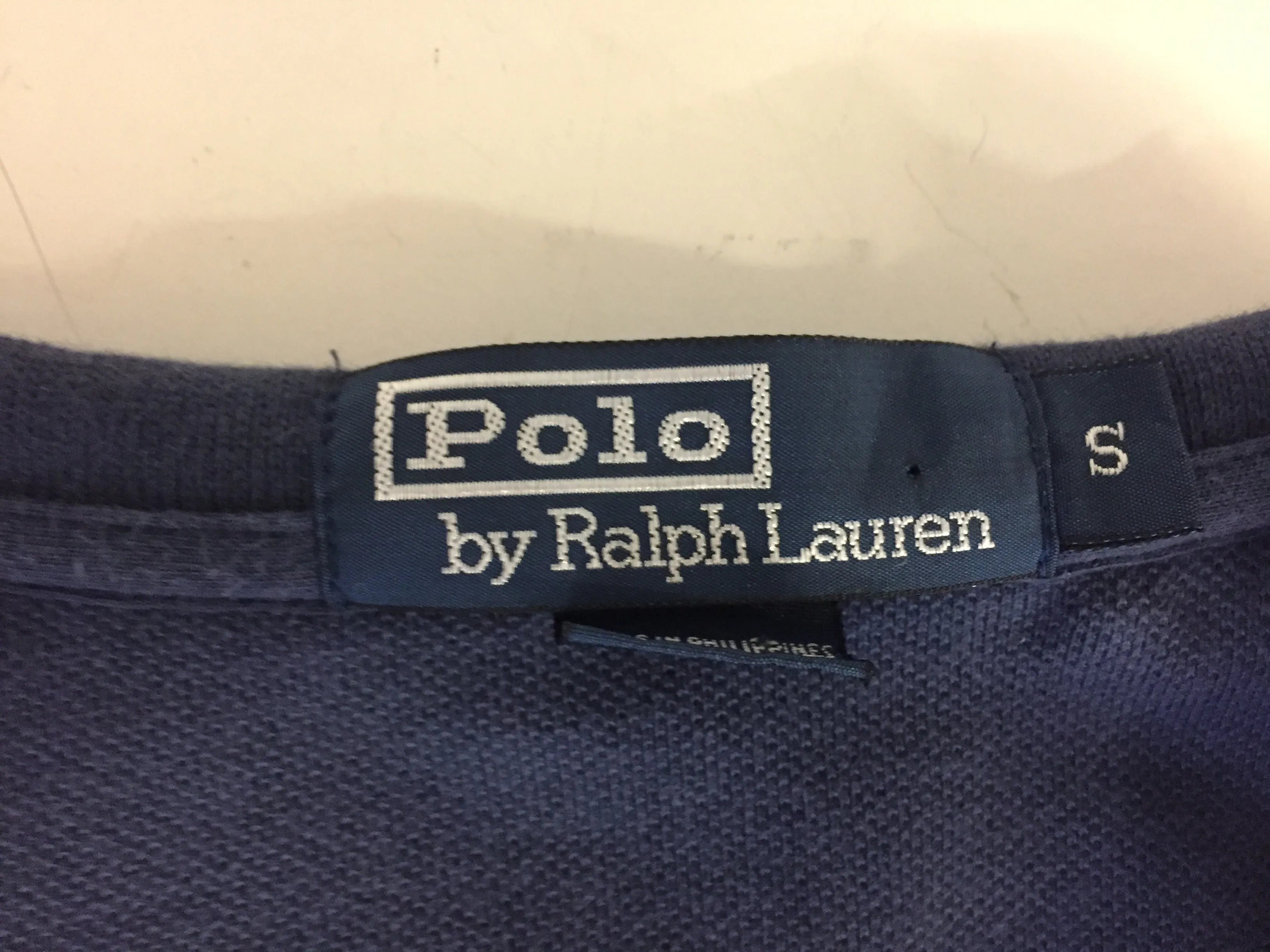 Vintage 1990's Polo By Ralph Lauren American Flag Henley Pull Over Collar Shirt Patriotic