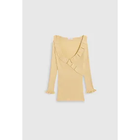 Women Striped Pullover - Vanilla