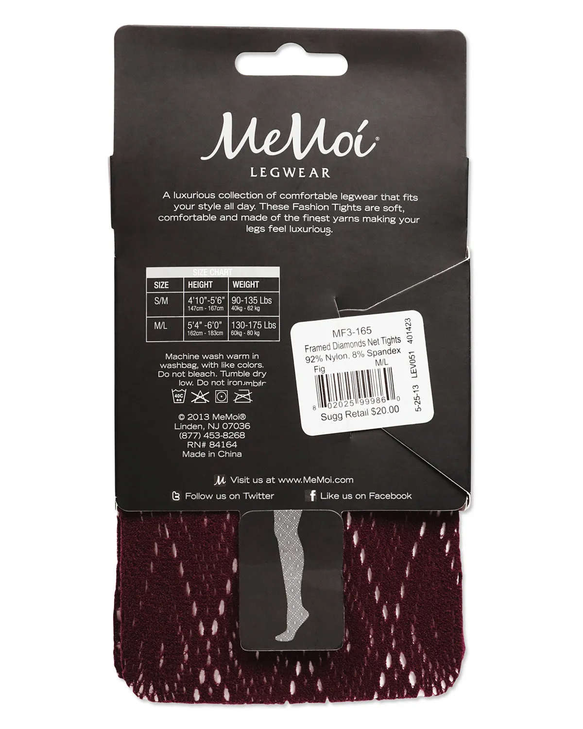 Women's Framed Diamonds Nylon Net Tights
