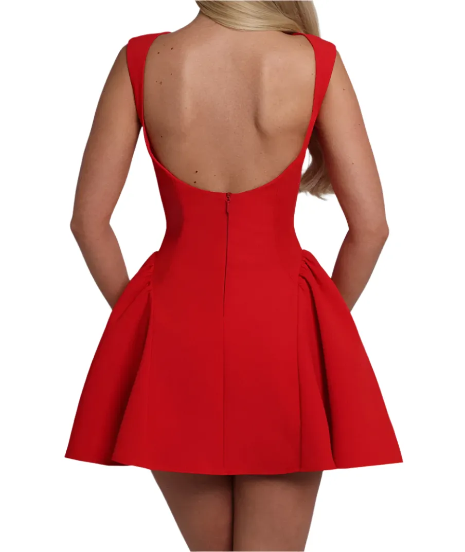 XANA Red Mini Bodycon Dress