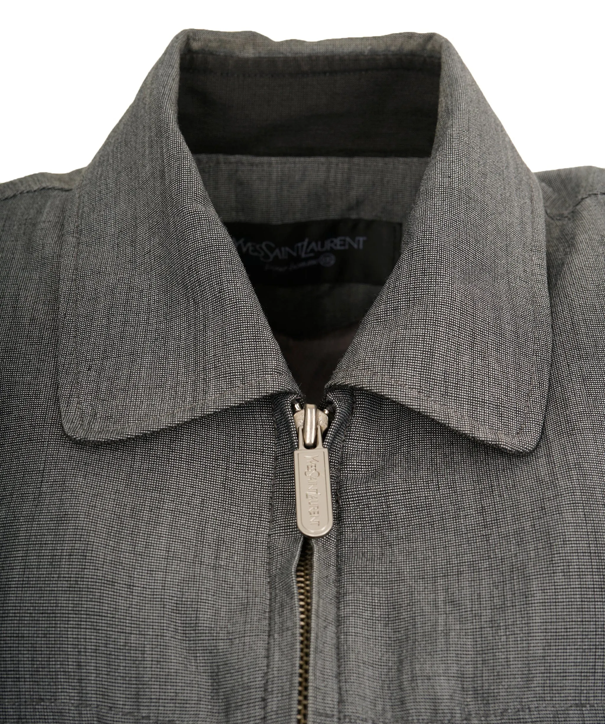 YSL Jacket Yves Saint Laurent Jacket 90s Vintage Bomber Style Harrington Size L ASL9471
